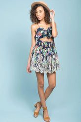 Splash Beach Dress Navy